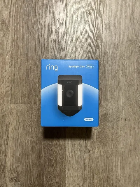 Ring Spotlight Cam Plus Battery Wireless Surveillance Outdoor Camera - Black