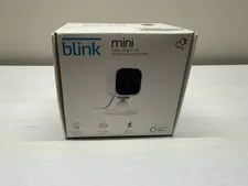 Blink Mini Compact indoor plug-in smart security camera 1080p HD DCM00300U NEW