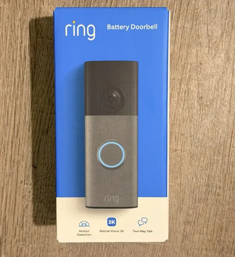 Ring Battery Doorbell Camera (2026 Model) 2K - Speckled Gray - New, Sealed