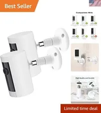 2Pack Camera Wall Mount Compatible with R-ing Stick Up Cam Battery/Outdoor Ca...