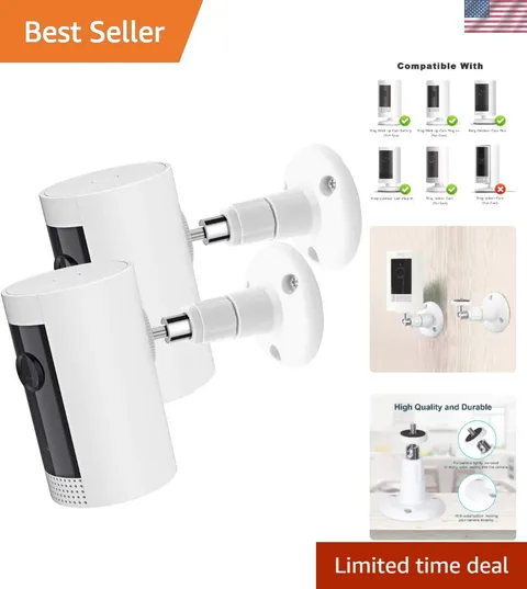 2Pack Camera Wall Mount Compatible with R-ing Stick Up Cam Battery/Outdoor Ca...