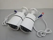 Set of 2 ZOSI ZG2612B Wired CCTV Bullet Camera Night Vision BNC 12V Indoor/Out