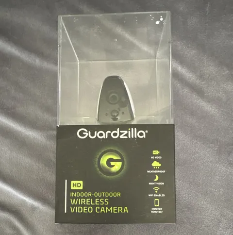 Guardzilla HD Wi-Fi Indoor/Outdoor 720p Camera Night Vision Motion White/Black
