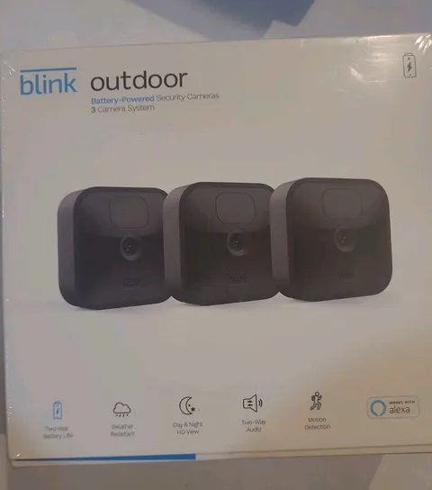 Blink Outdoor Battery-Powered Wireless Security Camera 3rd Gen 3-Pack,New/Sealed