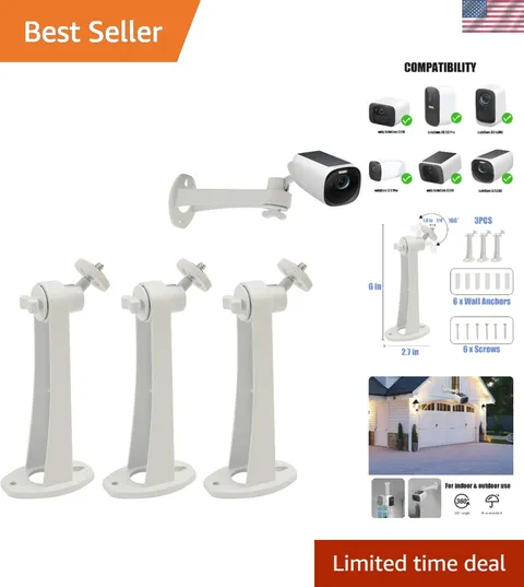 3Pack Extremely Long 6 in Camera Mount for Eufycam 2C/2C Pro, 3C/S300, for Ring