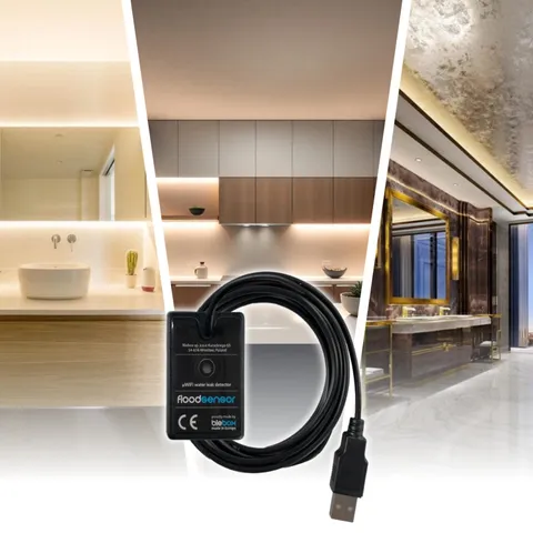 Wired4Signs FloodSensor Smart WiFi Water Leak Detection Sensor 5 24V DC