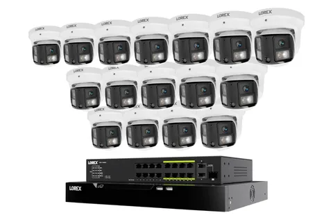 Lorex Connect X Series 4K 32-Channel Wired NVR System with X3 Dual-Lens Turret C