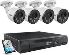 ZOSI 5MP 8CH NVR 4MP PoE Security IP Camera System Smart Detect 24/7 View Audio