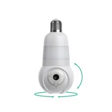 Luna Light Bulb Security Cameras Wireless Outdoor Indoor, 360° Pan Tilt, Colo...