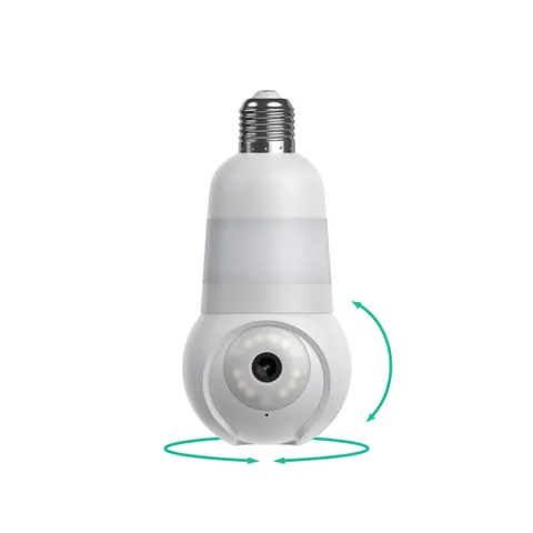 Luna Light Bulb Security Cameras Wireless Outdoor Indoor, 360° Pan Tilt, Colo...