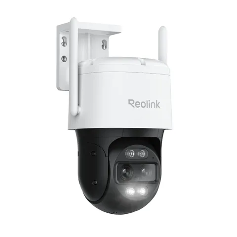 4K 8MP Dual-Lens PTZ Wired WiFi Outdoor Security Camera, 2.4/5GHz