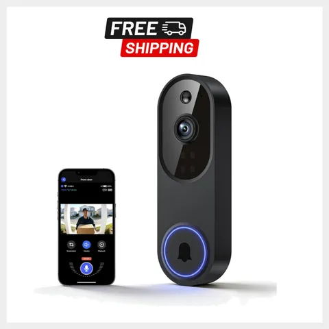 Smart Wireless Video Doorbell 1080P: HD View, Motion Detection & Cloud Storage
