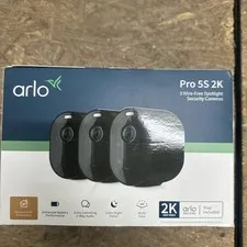 Arlo Pro 5S 2K Spotlight Camera, VMC4360B, 3 Pack, Black 🔥New Sealed🔥