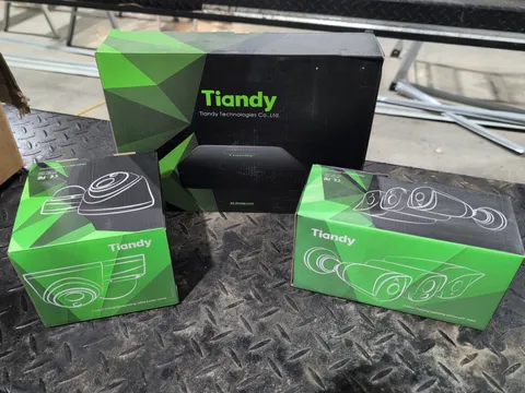Tiandy  10 CH NVR, 4 MP Starlight Turret Camera and 4MP Bullet Camera