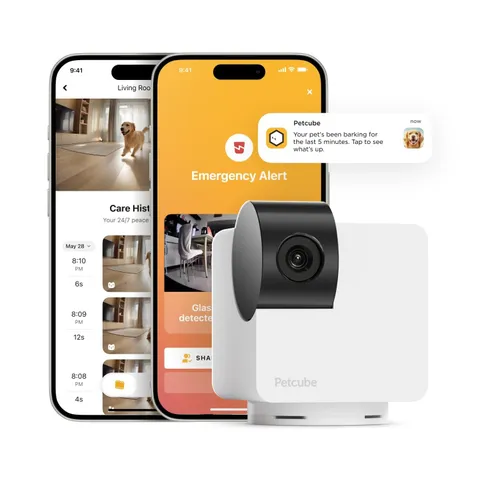 Cam 360 Camera Interactive WiFi Pet and Home Security Pan-Tilt Camera with Ph...