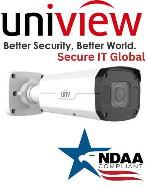 UNV 8MP IP67 NDAA 2-Way Audio Uniview Bullet IP Security Camera 2.8-12mm Lens