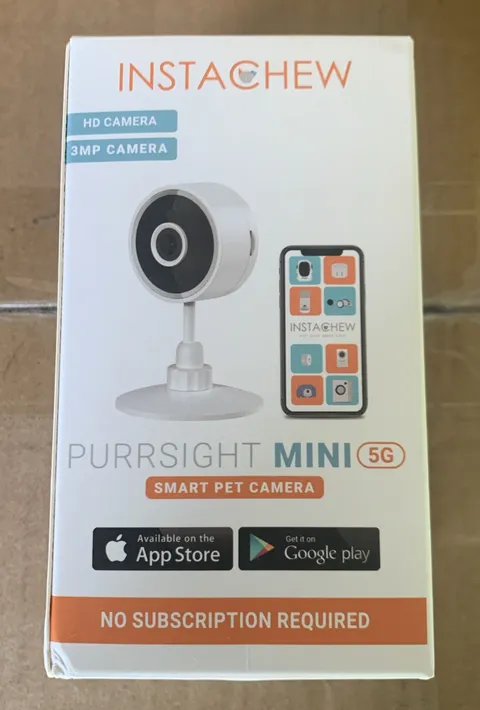 Instachew HD Camera 3 MP, Purrsight Mini 5G, Smart Pet Camera