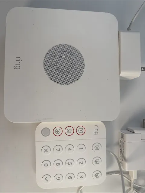 Ring Alarm Base Station US Z Wave 4HB1U9-0EN0 Keypad 5AT2S7 Tested