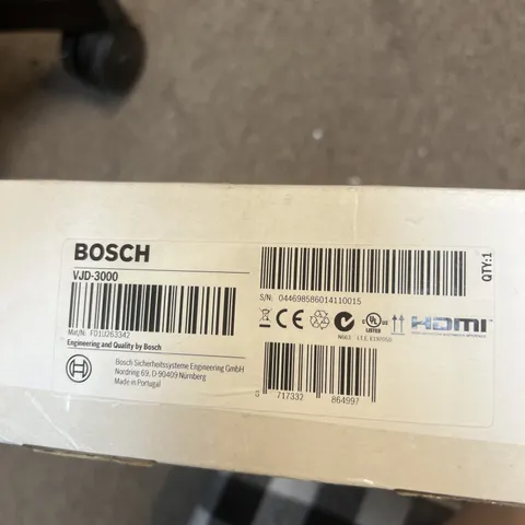 Bosch VJD-3000 VideoJet 3000 HDMI IP Video Decoder F01U263342 Open Box