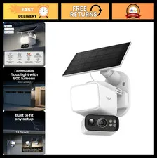 2K Outdoor Pan/Tilt Wireless Floodlight Security Camera, Motion Detection, Night