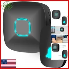 Wireless Doorbell Waterproof Chime Kit 1000ft 36 Chimes Adjustable Volume