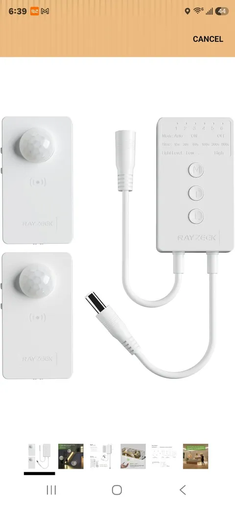 Wireless Motion Sensor Controller Kit-No Wiring Mini PIR Sensor Switch 12/24VDC