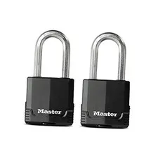 M515XTLH Magnum Heavy Duty Padlock with Key, 2 Pack Keyed 2 Pack, Keyed-Alike
