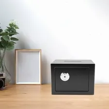 Small Safe Box with Drop Slot, Safe Box for Money, Cash Safe Box for Cabinets