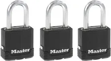 Magnum Outdoor Padlock Heavy Duty Keyed Lock, 3-Pack M115XTRILF | 1-7/8-Inch Wea