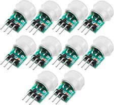 Weewooday 10 Pieces Am312 Pir Sensor Mini Pir Motion Sensor Infrared Human Body 
