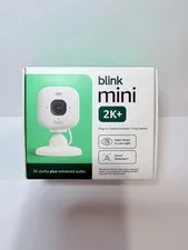 Blink Mini 2K+ 2K Plug-In Security Camera White Newest Model NEW SEALED