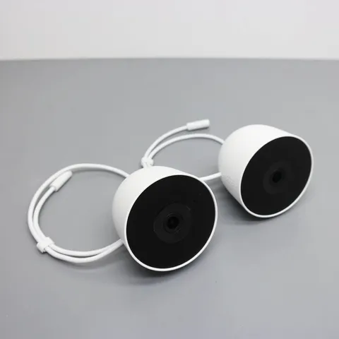 Google Nest Cam Outdoor Wired 2nd Gen 2-Pack GA09965-US - Snow