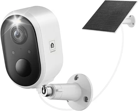 Solar Security Camera Outdoor Wireless, 2K Color Night Vision, Battery Powered P