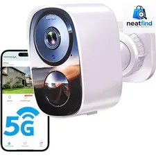 2K Outdoor Security Camera - Free Cloud, Waterproof & 6- Battery