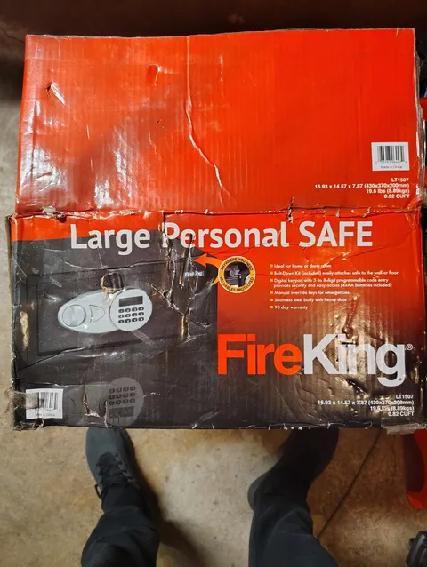 👉 FireKing LT1507 Digital Safe 0.82 Cu Ft Keypad Lock w/ Keys NEW Open Box