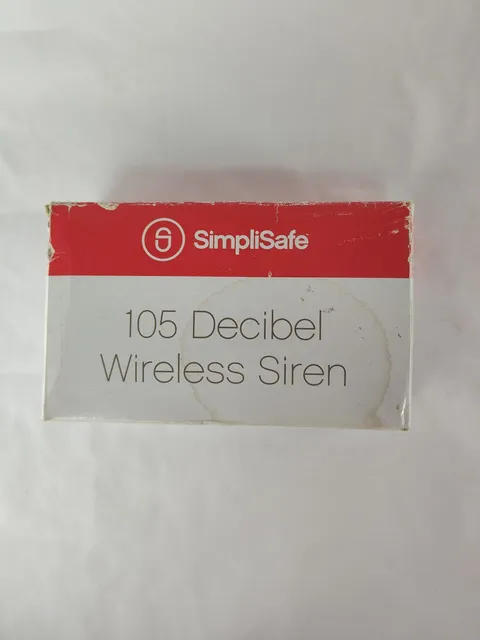 SimpliSafe ~ 105 Decibel Wireless Siren ~ 1st Generation Home Security ~ WS1000