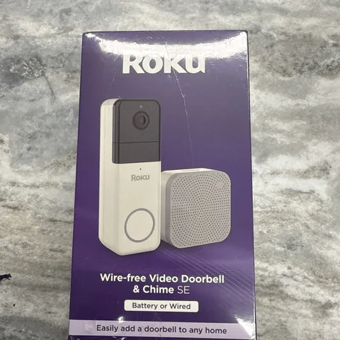 Roku Wire-Free Video Doorbell And Chime *** BRAND NEW ... FACTORY SEALED ***