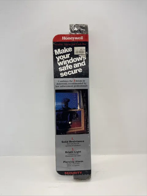 Vintage Old Retail Surplus Honeywell Security Alarm And Lock Bar New In Box