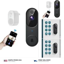Orbitell Wireless Wi-Fi Video Doorbell Camera with Two Way Audio, AI Motion D...