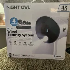 Night Owl UHD 1TB HDD 8 Channel 4K Bluetooth Camera System White WM-BTD881-4LSA