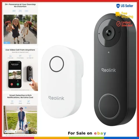 Video Doorbell 2K Wired 5GHz WiFi 180 Degree Wide Angle Smart Detection