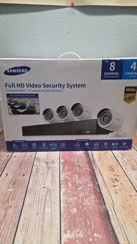  Full HD Video Security System 8 Channel DVR • 4 Camera Kit [SDH-B74041]