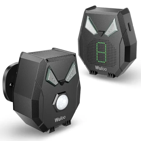 1800ft Range Driveway Alarm System Wireless Outdoor Solar Motion Sensor Detector