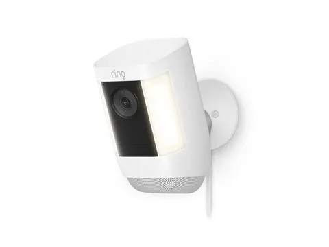 Ring Spotlight Cam Pro, *Plug In* Two-Way Talk, Color Night Vision and Siren