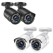 ZOSI  2pcs 4-IN-1 1080p HD 3.6mm TVI AHD CVI Analog Outdoor CCTV Security Camera