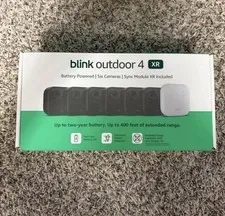 Blink Outdoor 4 XR , 6  Camera System w/Sync Module Included - New Sealed