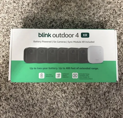 Blink Outdoor 4 XR , 6  Camera System w/Sync Module Included - New Sealed