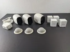 Netgear Arlo Pro LOT (3) Wireless Security Camera & (4) Batteries VMC4030