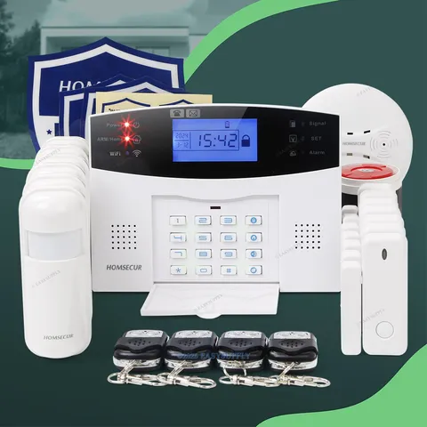 OMSECUR Wireless &wired WIFI 4G GSM Home Security Alarm System IOS/Android APP