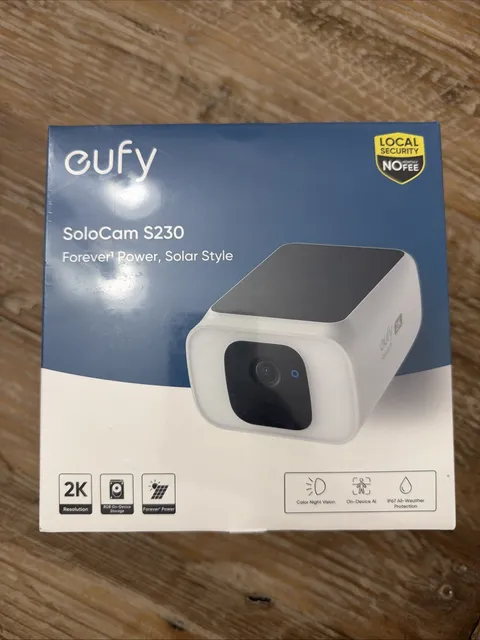 eufy SoloCam S230 S40 Solar Wireless Outdoor Security Camera 2K T8124 New
